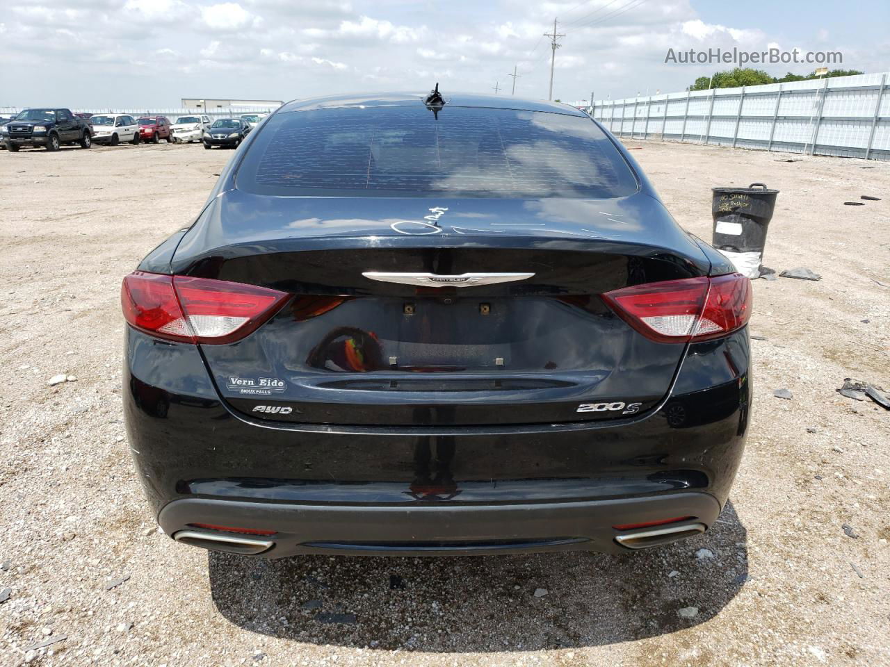 2016 Chrysler 200 S Черный vin: 1C3CCCDG0GN118385