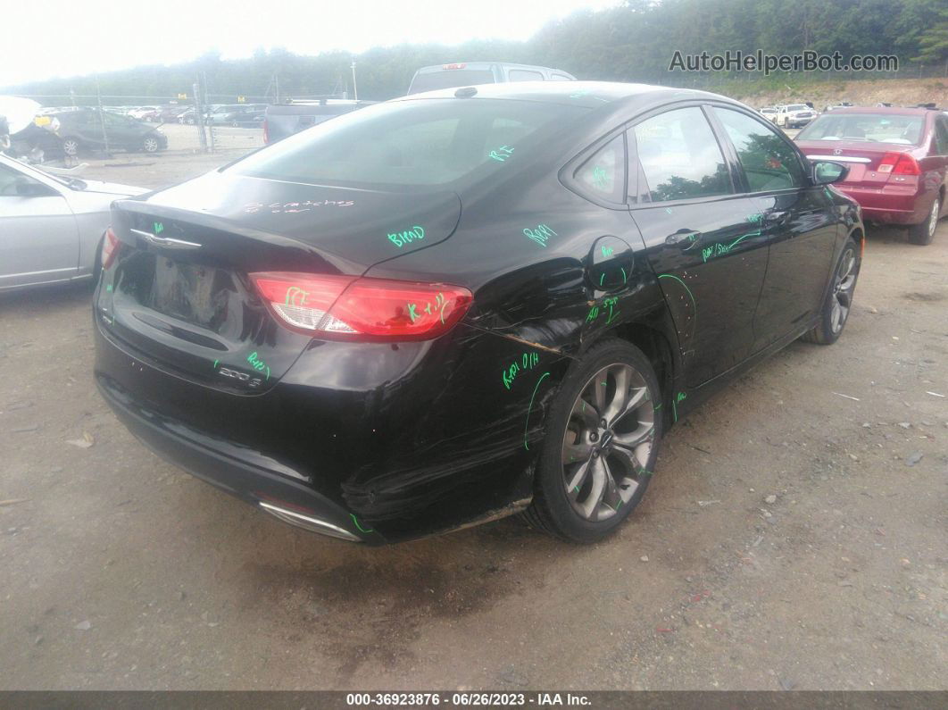 2016 Chrysler 200 S Black vin: 1C3CCCDG1GN110358