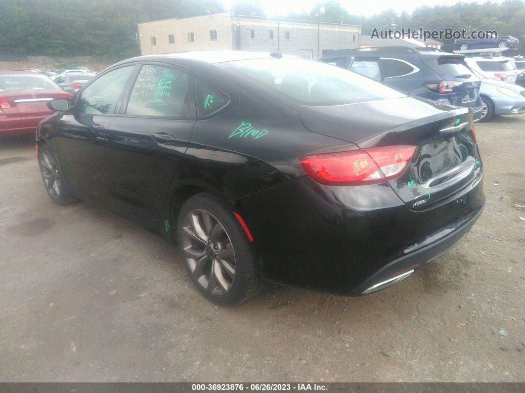 2016 Chrysler 200 S Black vin: 1C3CCCDG1GN110358