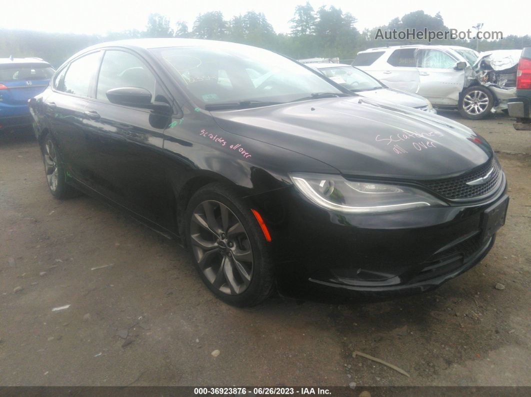 2016 Chrysler 200 S Black vin: 1C3CCCDG1GN110358