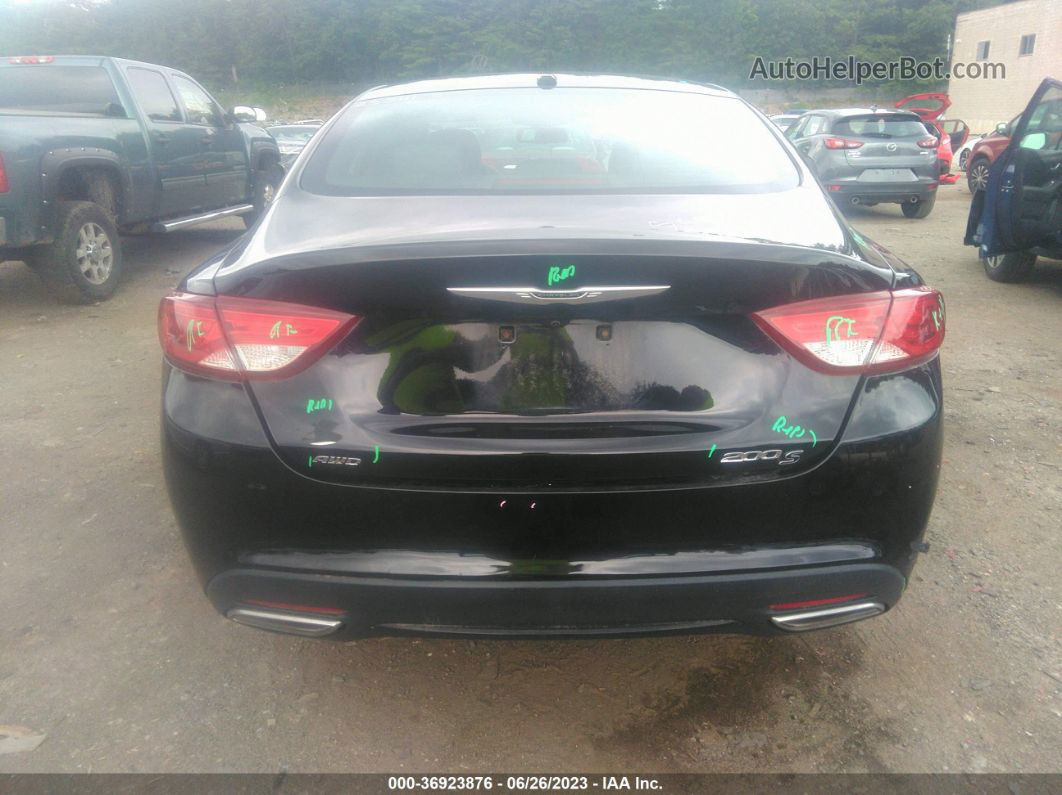 2016 Chrysler 200 S Черный vin: 1C3CCCDG1GN110358