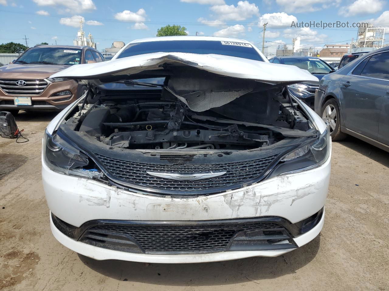 2016 Chrysler 200 S Белый vin: 1C3CCCDG3GN126156