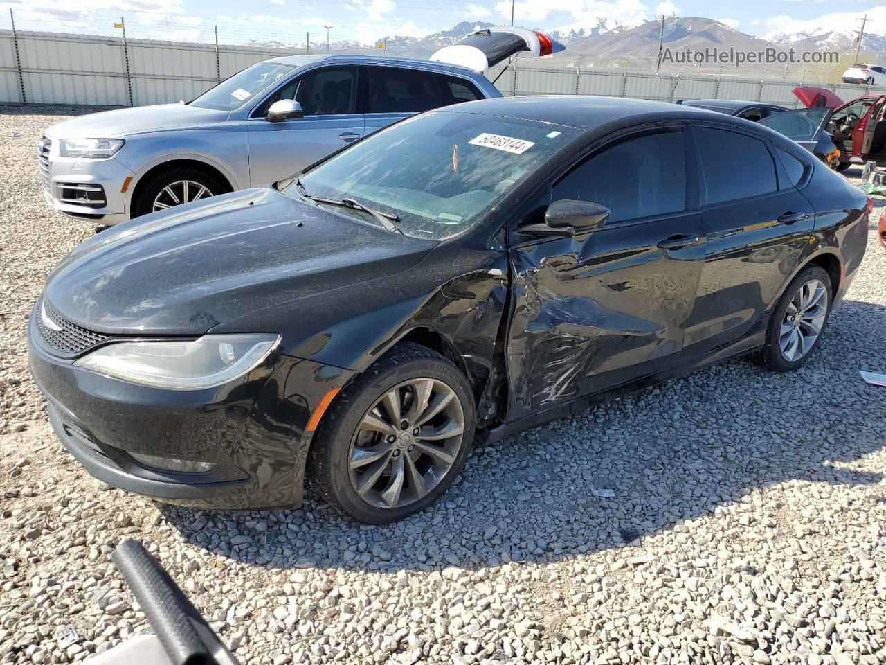 2015 Chrysler 200 S Black vin: 1C3CCCDG4FN678442