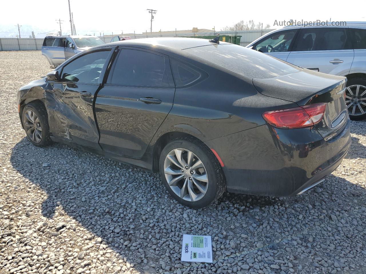 2015 Chrysler 200 S Black vin: 1C3CCCDG4FN678442