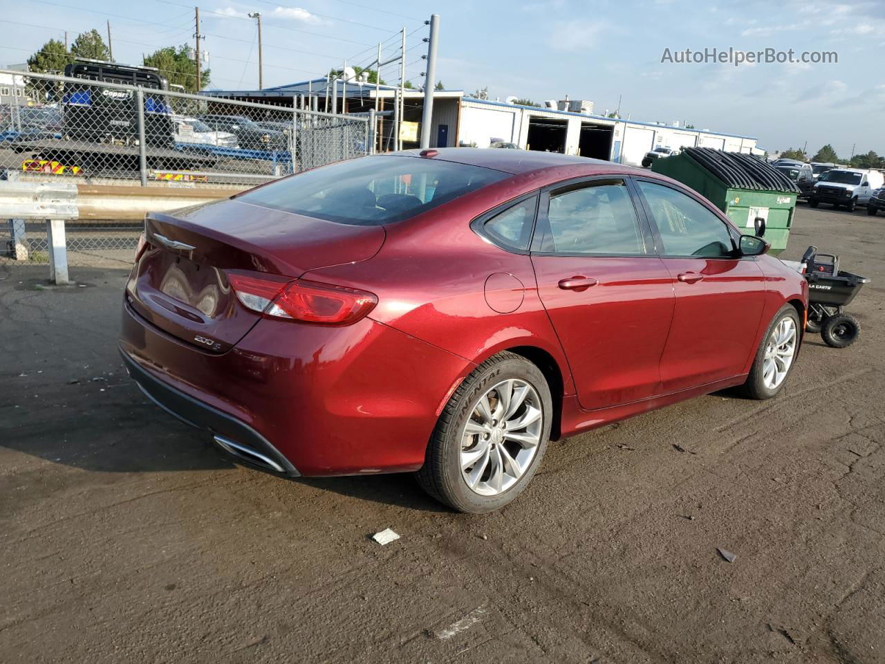 2015 Chrysler 200 S Burgundy vin: 1C3CCCDG5FN522765