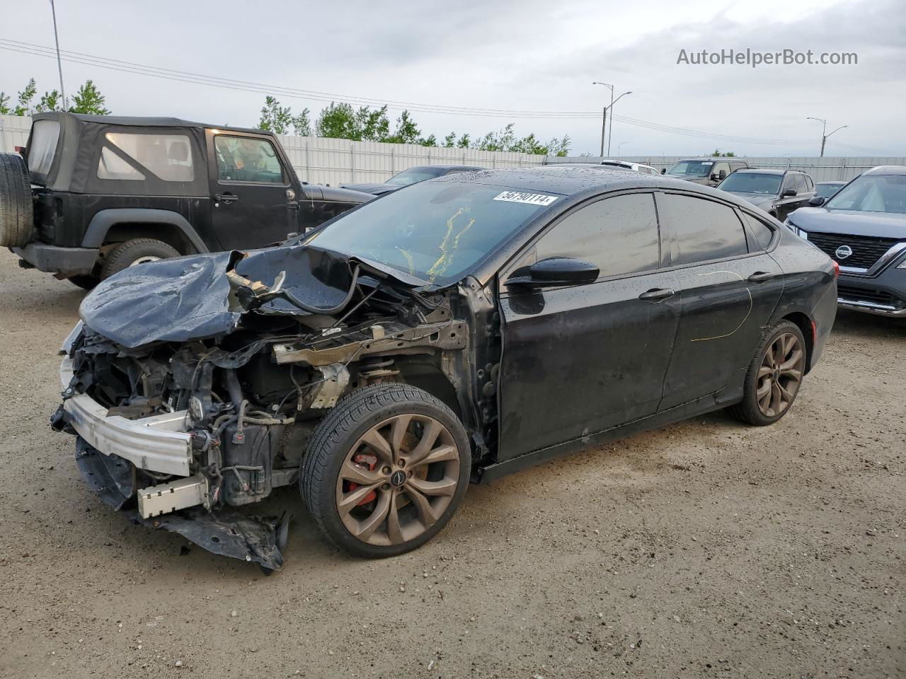 2015 Chrysler 200 S Черный vin: 1C3CCCDG5FN664582