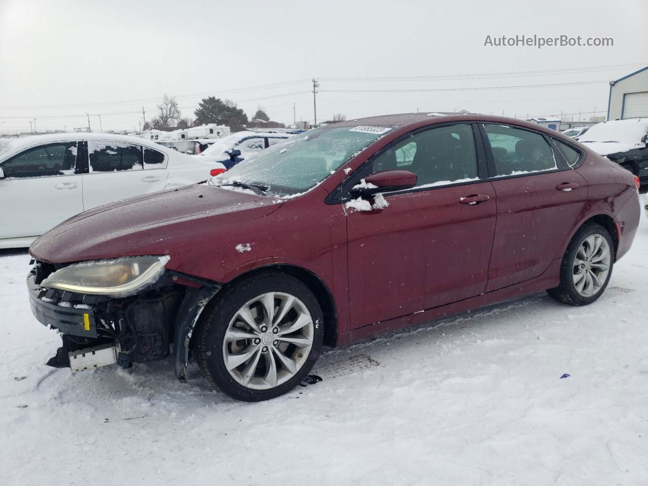 2015 Chrysler 200 S Maroon vin: 1C3CCCDG5FN700593