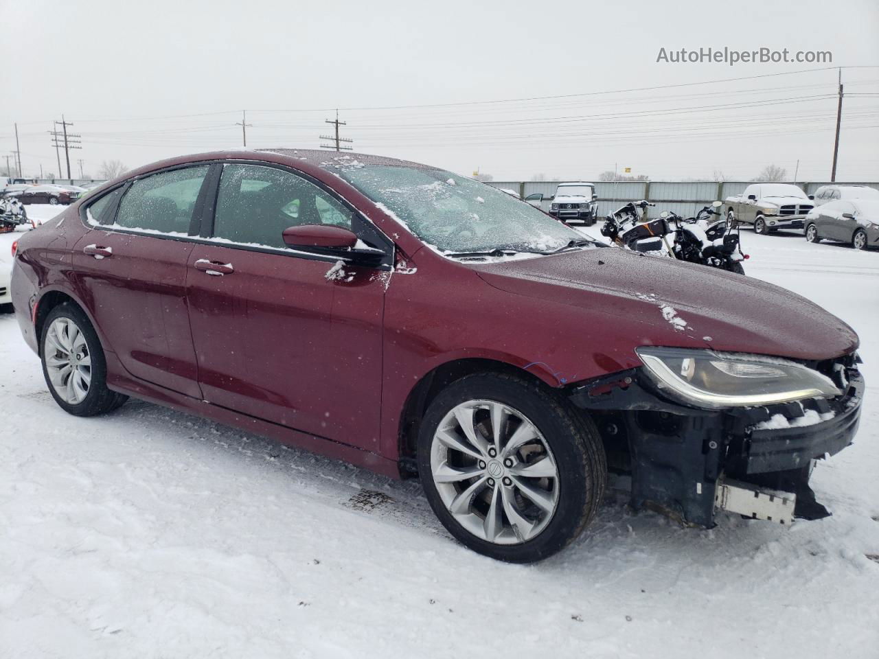 2015 Chrysler 200 S Maroon vin: 1C3CCCDG5FN700593