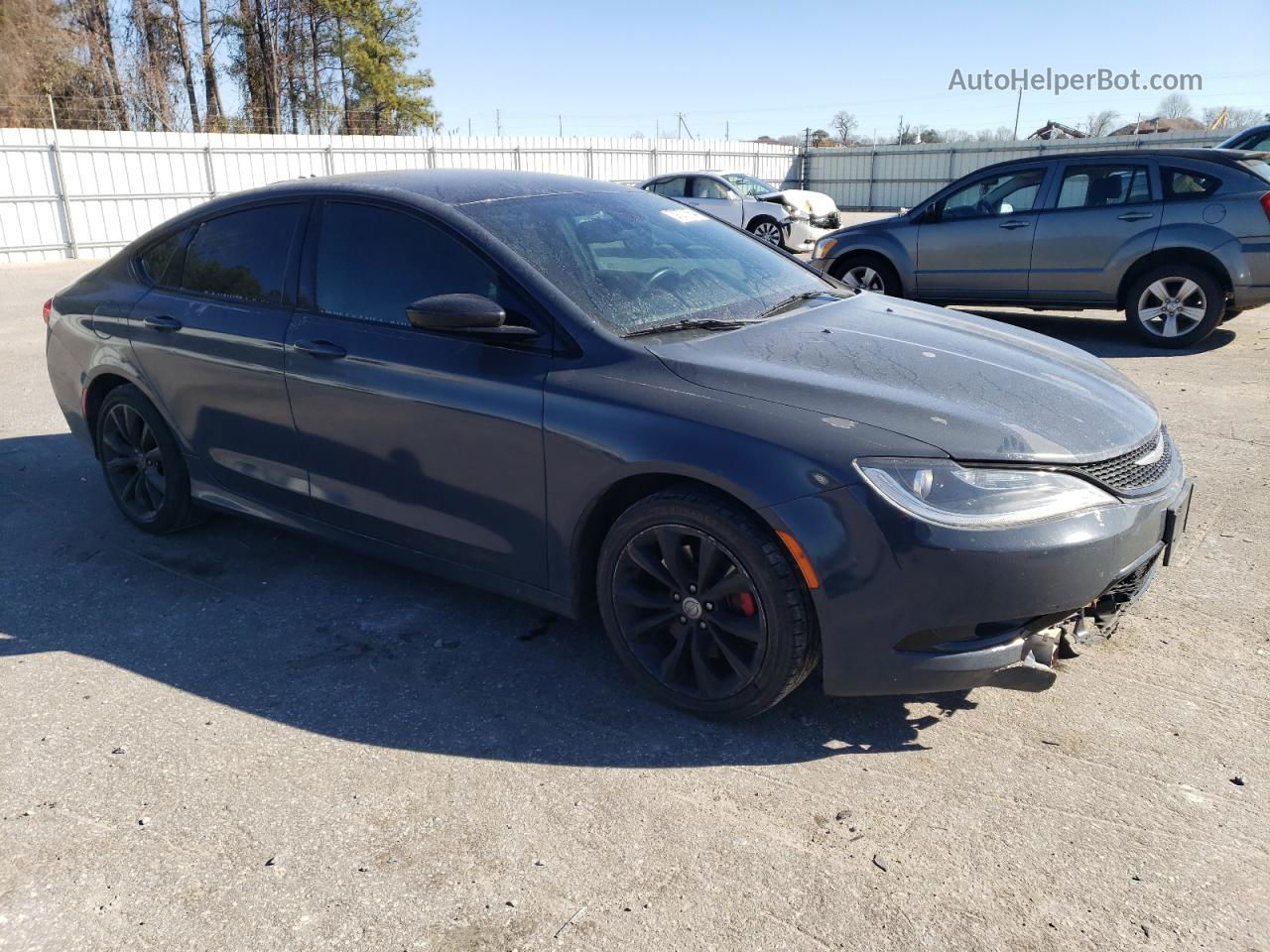 2015 Chrysler 200 S Gray vin: 1C3CCCDG7FN630174