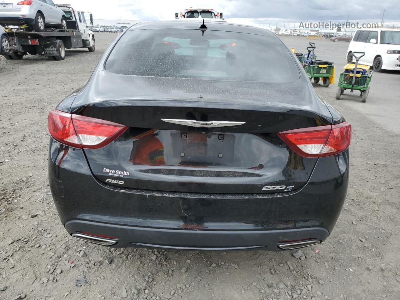 2015 Chrysler 200 S Black vin: 1C3CCCDG7FN664776