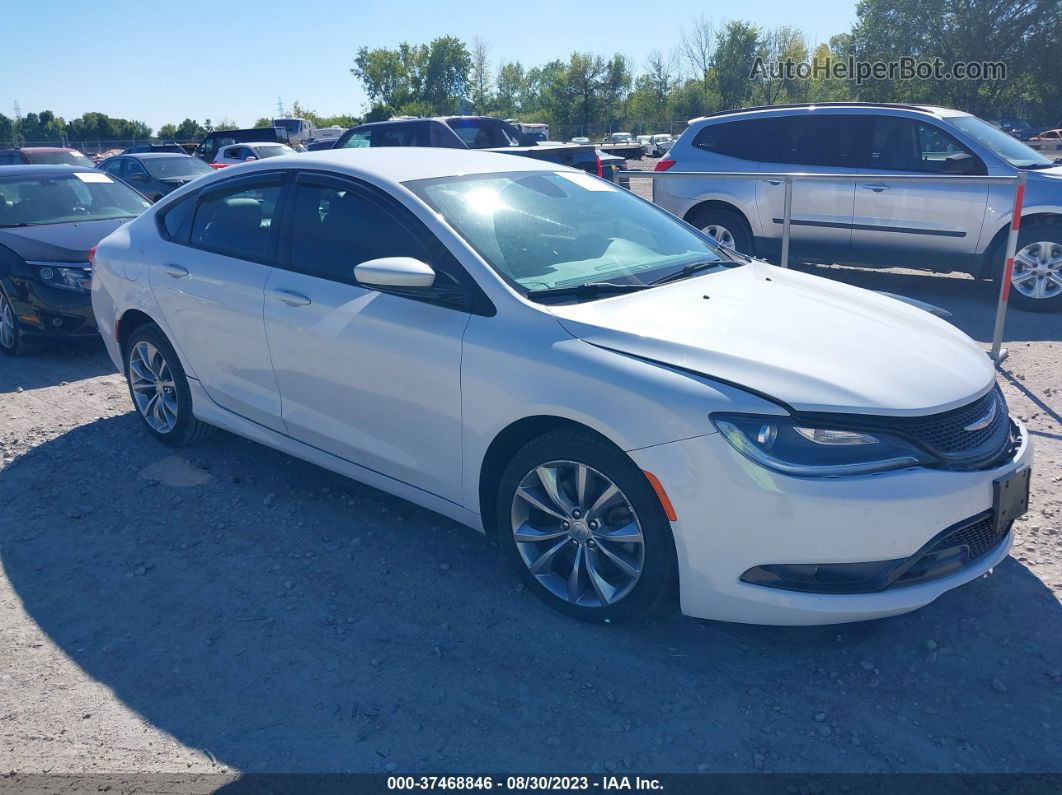 2015 Chrysler 200 S White vin: 1C3CCCDG8FN560457