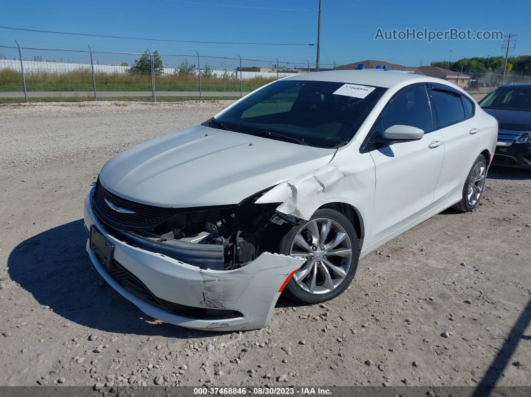 2015 Chrysler 200 S White vin: 1C3CCCDG8FN560457