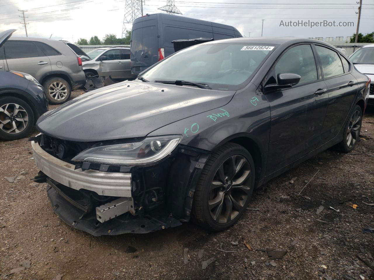 2015 Chrysler 200 S Gray vin: 1C3CCCDG9FN530772