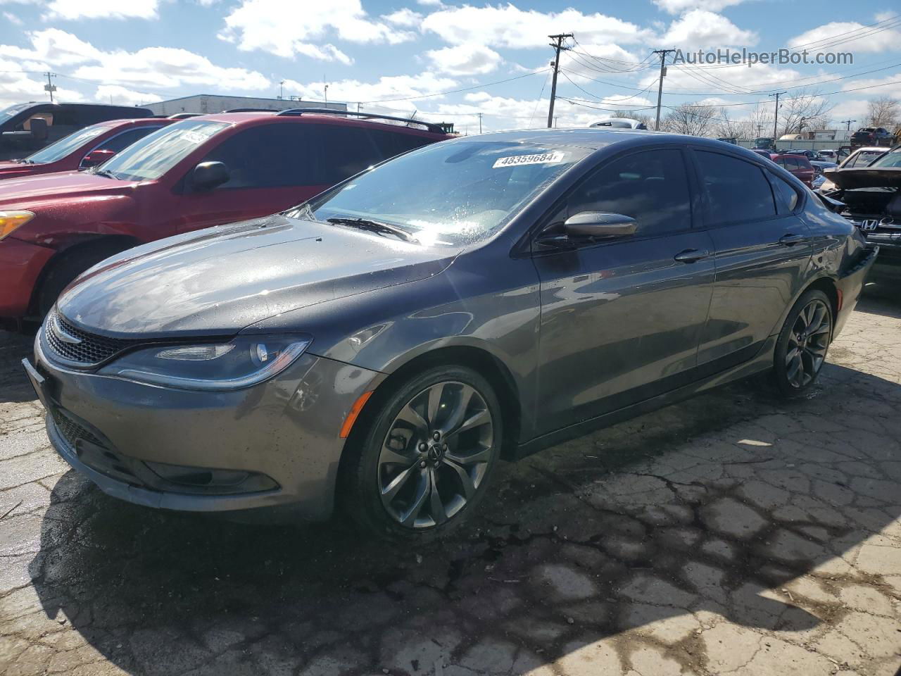 2015 Chrysler 200 S Gray vin: 1C3CCCDG9FN542758