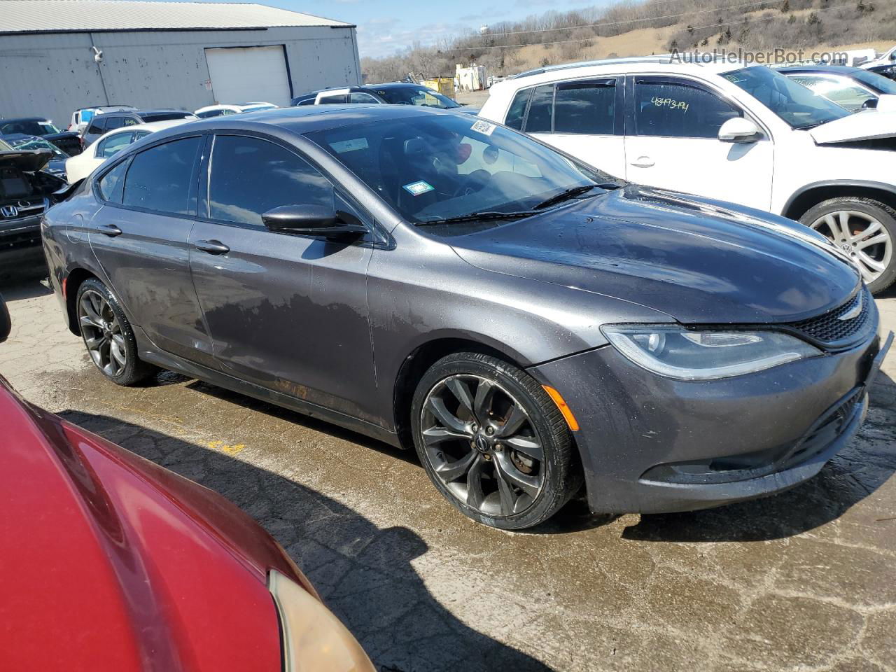 2015 Chrysler 200 S Gray vin: 1C3CCCDG9FN542758