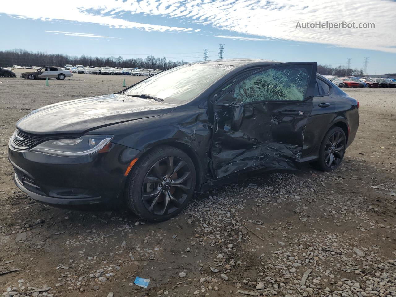 2015 Chrysler 200 S Black vin: 1C3CCCDG9FN549175