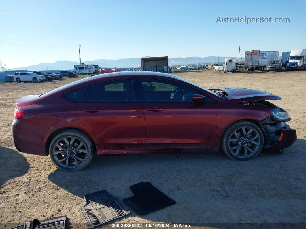 2015 Chrysler 200 S Red vin: 1C3CCCDG9FN583231