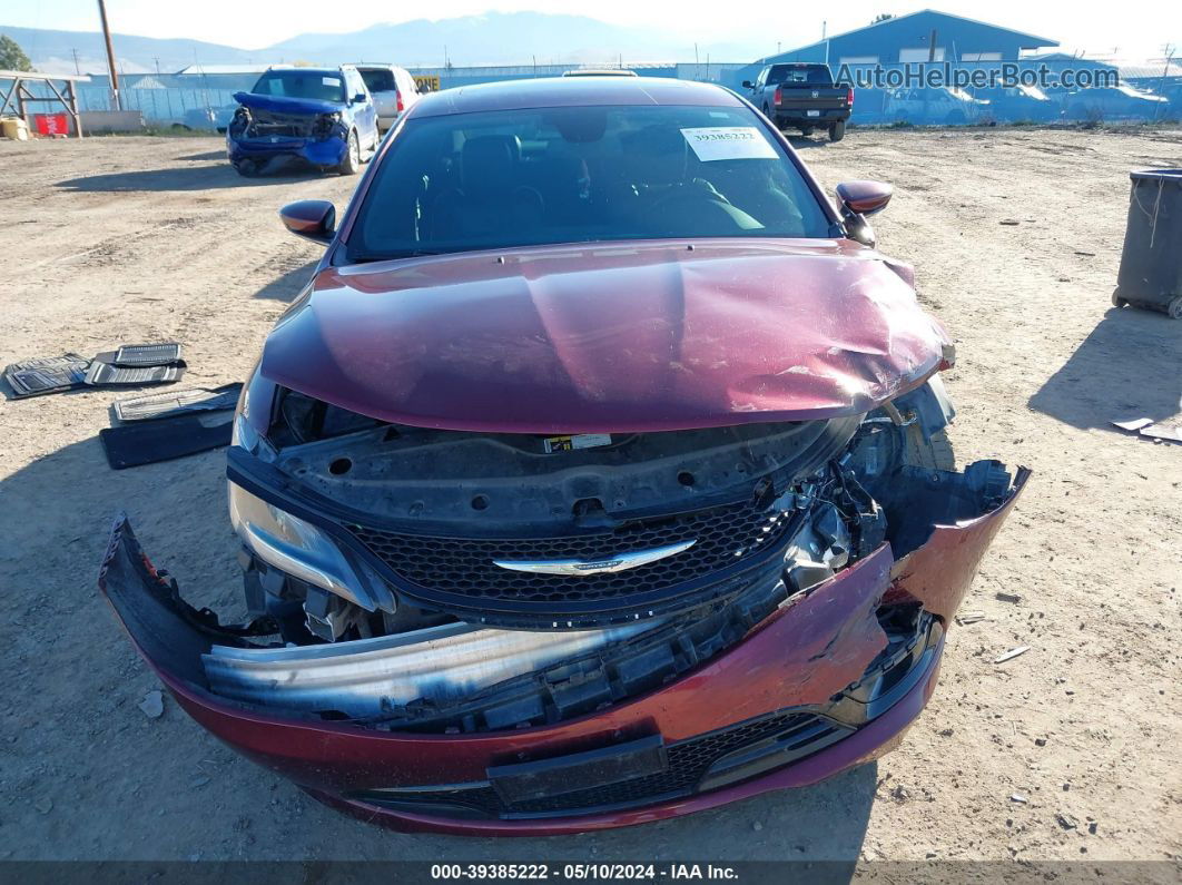 2015 Chrysler 200 S Red vin: 1C3CCCDG9FN583231