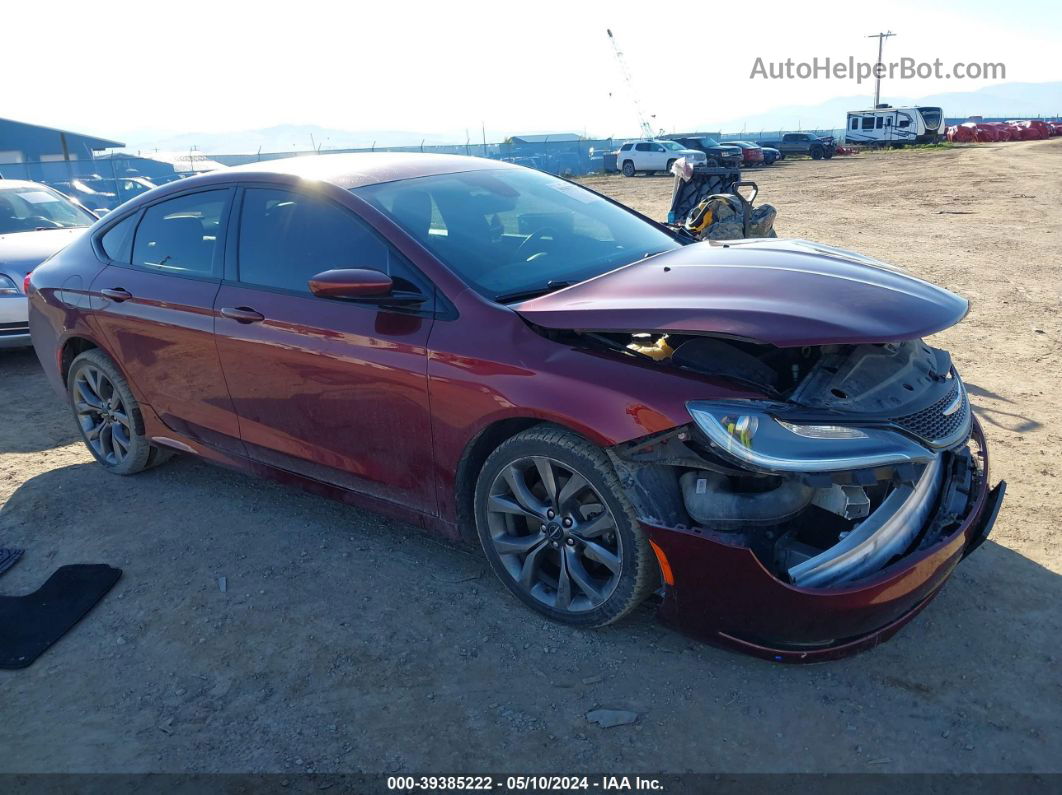 2015 Chrysler 200 S Red vin: 1C3CCCDG9FN583231