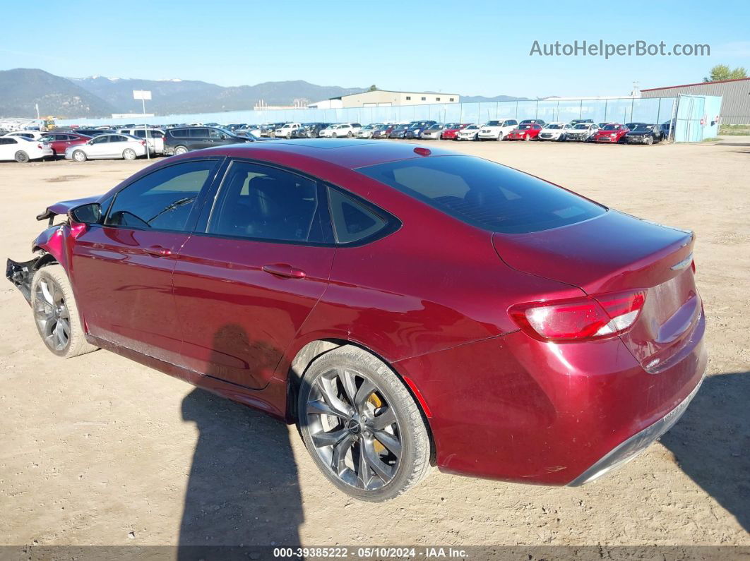 2015 Chrysler 200 S Red vin: 1C3CCCDG9FN583231