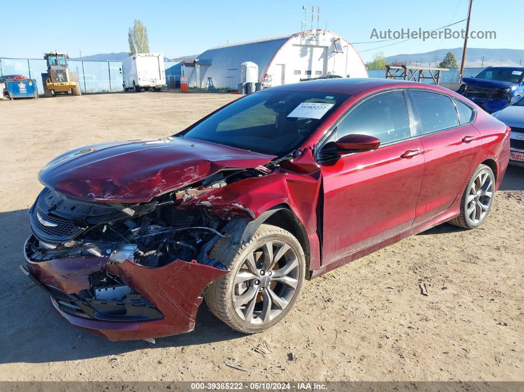 2015 Chrysler 200 S Red vin: 1C3CCCDG9FN583231