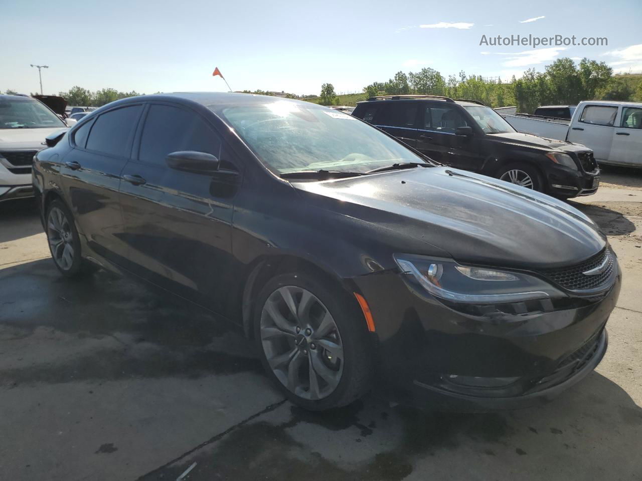 2015 Chrysler 200 S Черный vin: 1C3CCCDG9FN589322