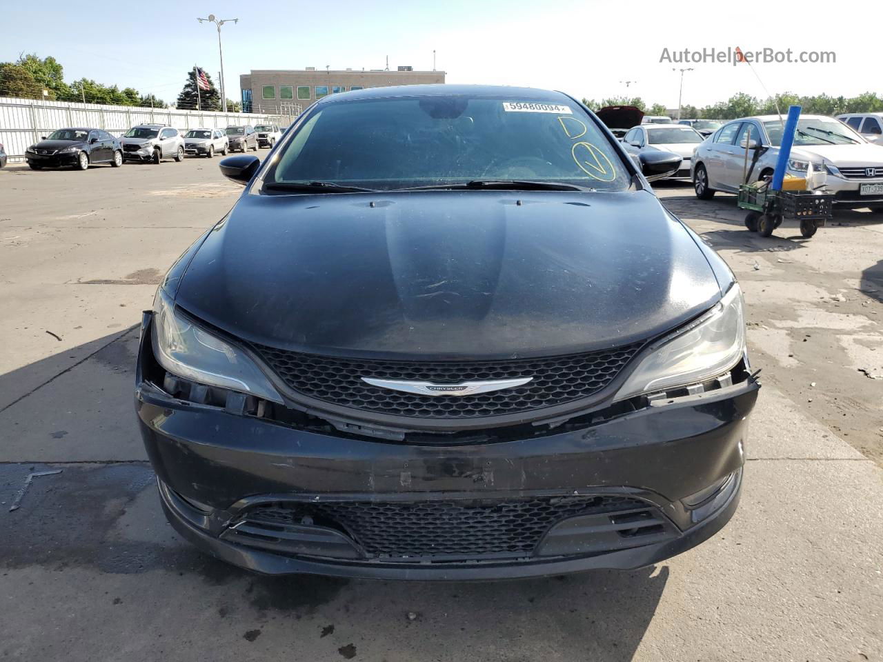 2015 Chrysler 200 S Черный vin: 1C3CCCDG9FN589322