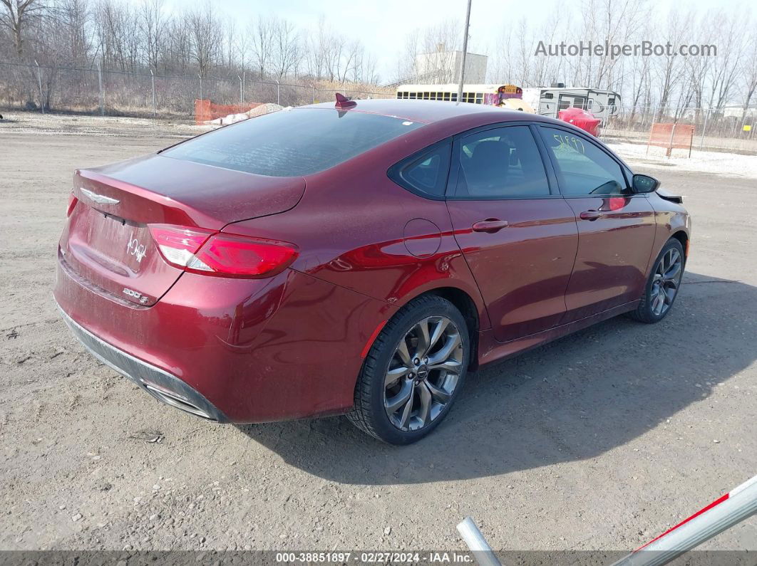 2016 Chrysler 200 S Burgundy vin: 1C3CCCDG9GN126257