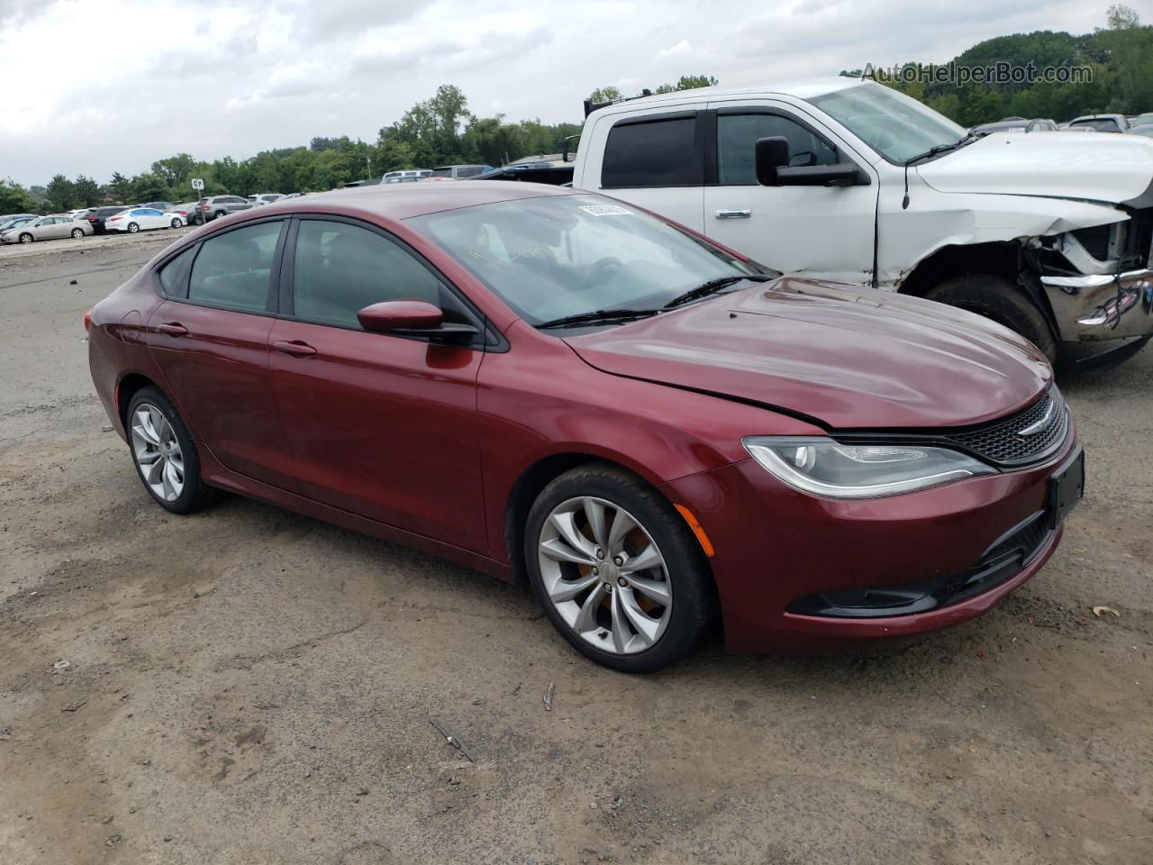 2015 Chrysler 200 S Maroon vin: 1C3CCCDGXFN523197