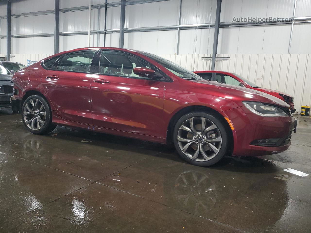 2015 Chrysler 200 S Maroon vin: 1C3CCCDGXFN601672