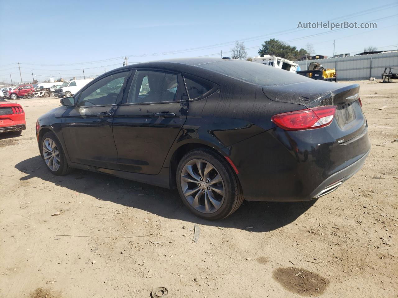 2015 Chrysler 200 S Black vin: 1C3CCCDGXFN700606