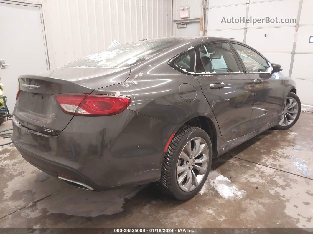 2016 Chrysler 200 S Gray vin: 1C3CCCDGXGN135470