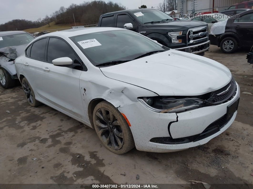 2016 Chrysler 200 S White vin: 1C3CCCDGXGN142788