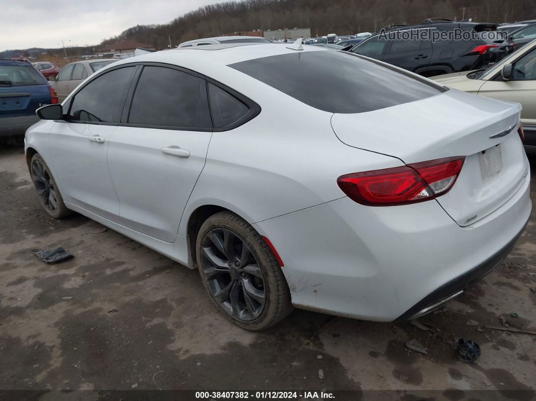 2016 Chrysler 200 S White vin: 1C3CCCDGXGN142788