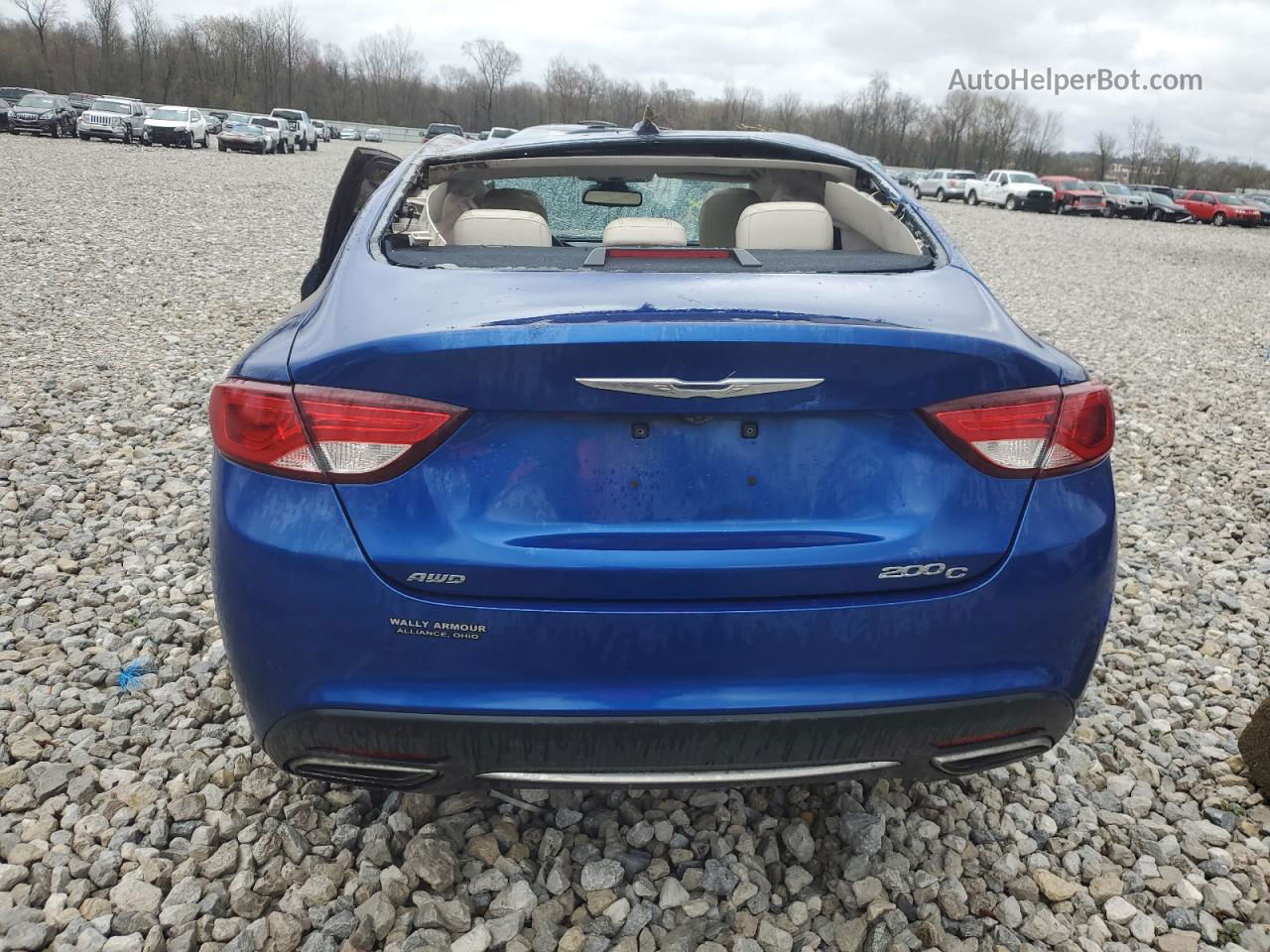 2015 Chrysler 200 C Blue vin: 1C3CCCEG0FN551041