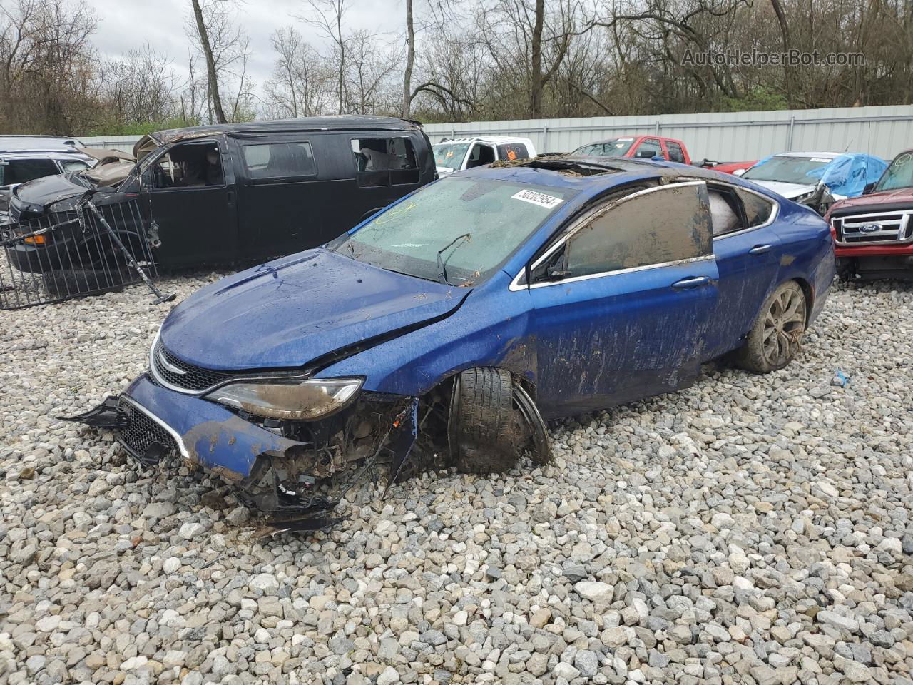 2015 Chrysler 200 C Blue vin: 1C3CCCEG0FN551041