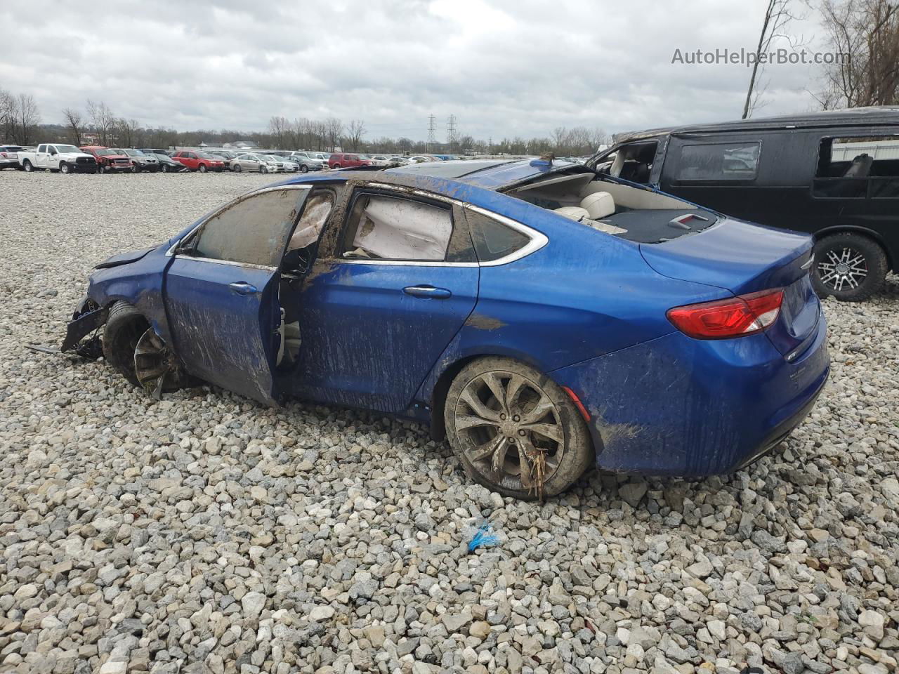 2015 Chrysler 200 C Blue vin: 1C3CCCEG0FN551041