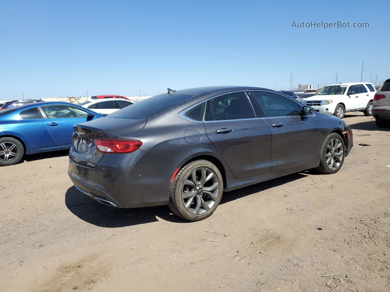 2015 Chrysler 200 C Gray vin: 1C3CCCEG0FN573699