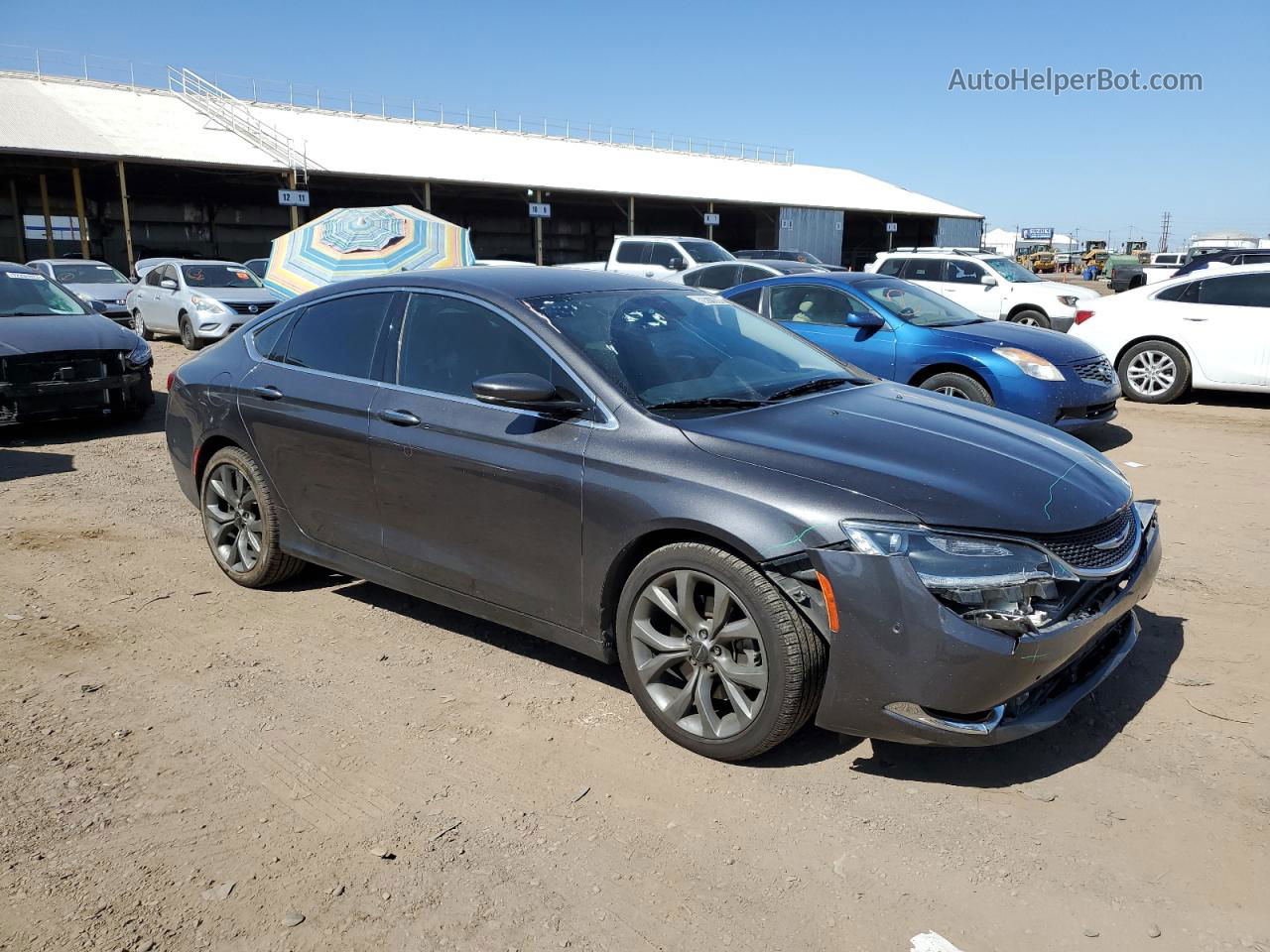 2015 Chrysler 200 C Gray vin: 1C3CCCEG0FN573699