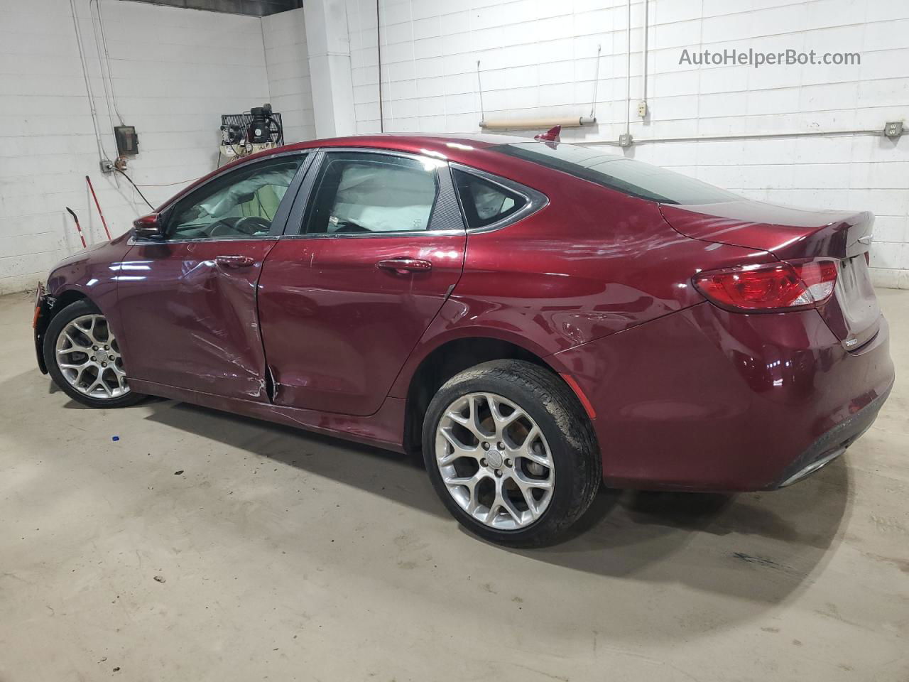 2015 Chrysler 200 C Red vin: 1C3CCCEG0FN656517