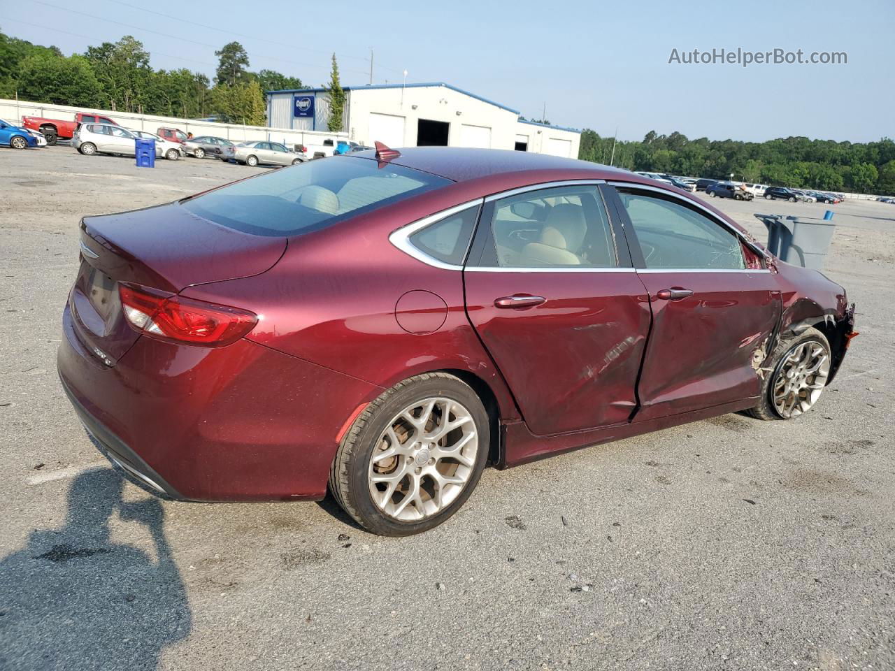 2016 Chrysler 200 C Red vin: 1C3CCCEG0GN118370