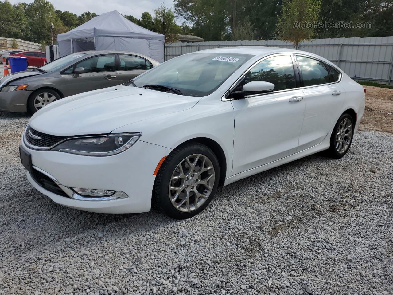 2015 Chrysler 200 C Белый vin: 1C3CCCEG1FN514631