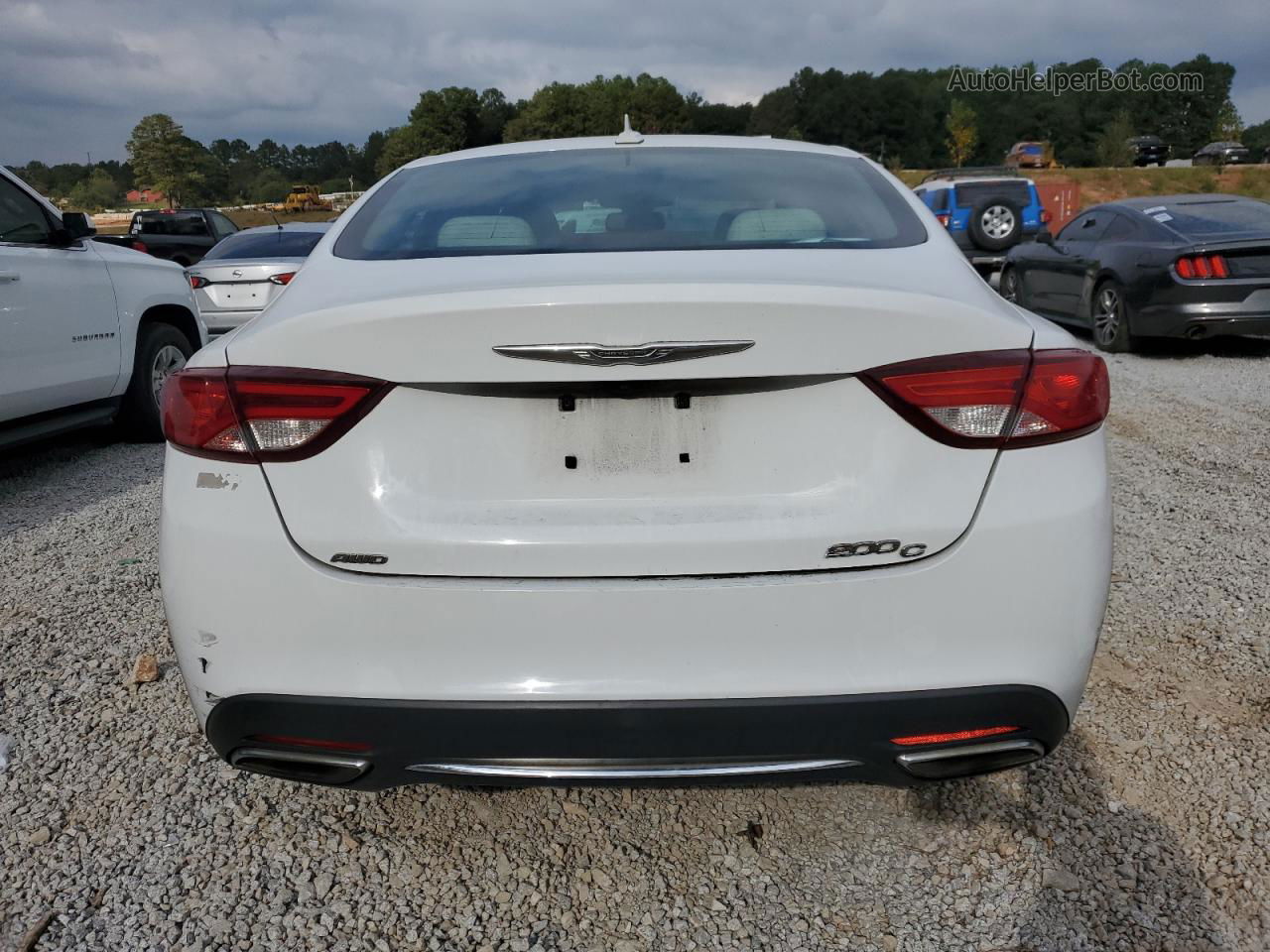 2015 Chrysler 200 C White vin: 1C3CCCEG1FN514631