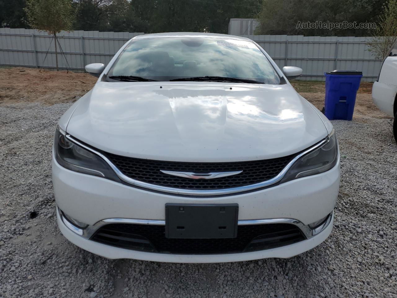 2015 Chrysler 200 C White vin: 1C3CCCEG1FN514631