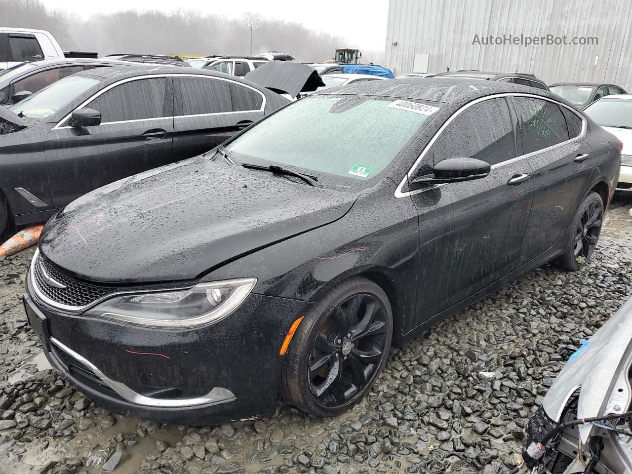 2015 Chrysler 200 C Black vin: 1C3CCCEG2FN530708