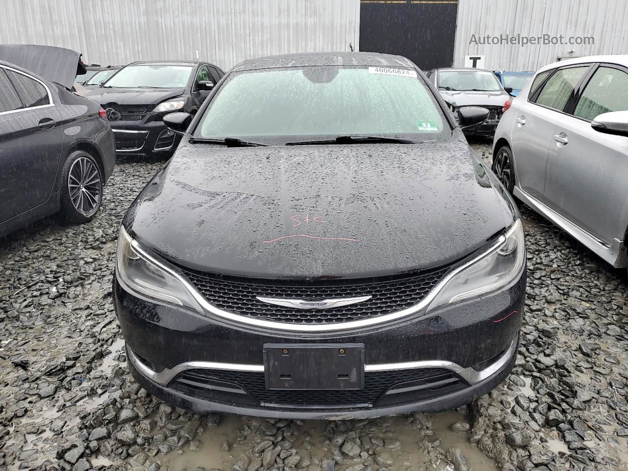 2015 Chrysler 200 C Black vin: 1C3CCCEG2FN530708