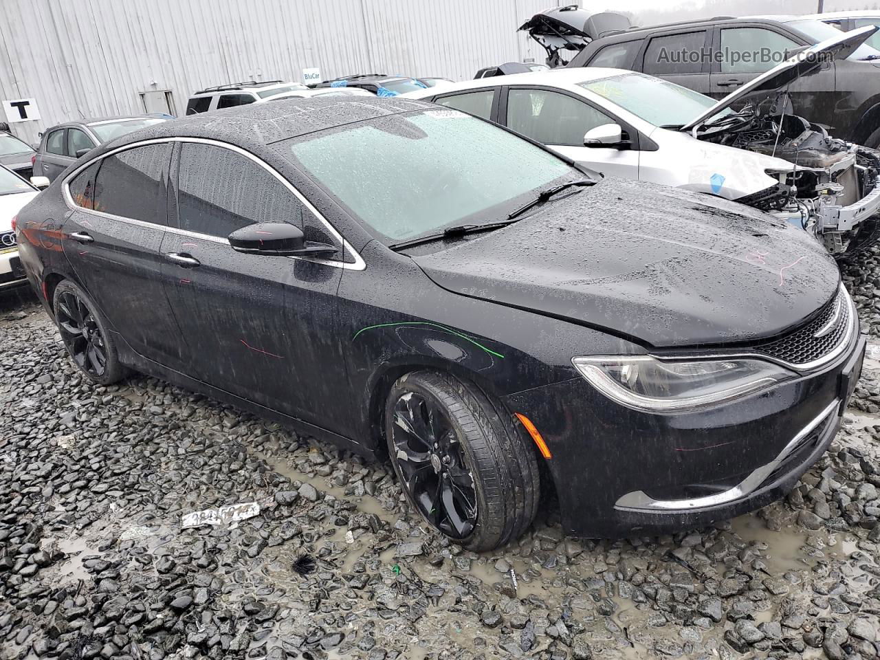 2015 Chrysler 200 C Black vin: 1C3CCCEG2FN530708