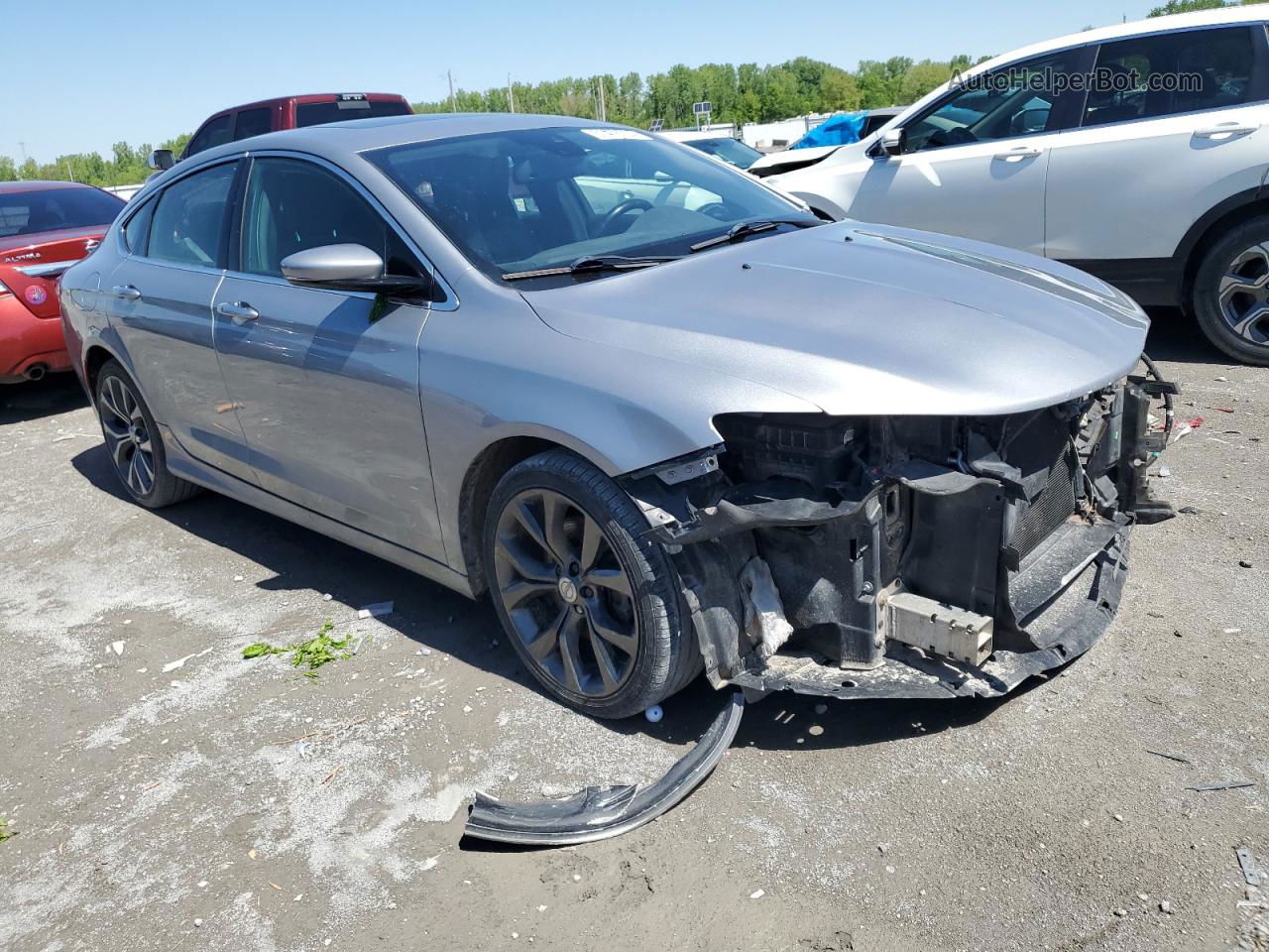 2015 Chrysler 200 C Silver vin: 1C3CCCEG3FN589380