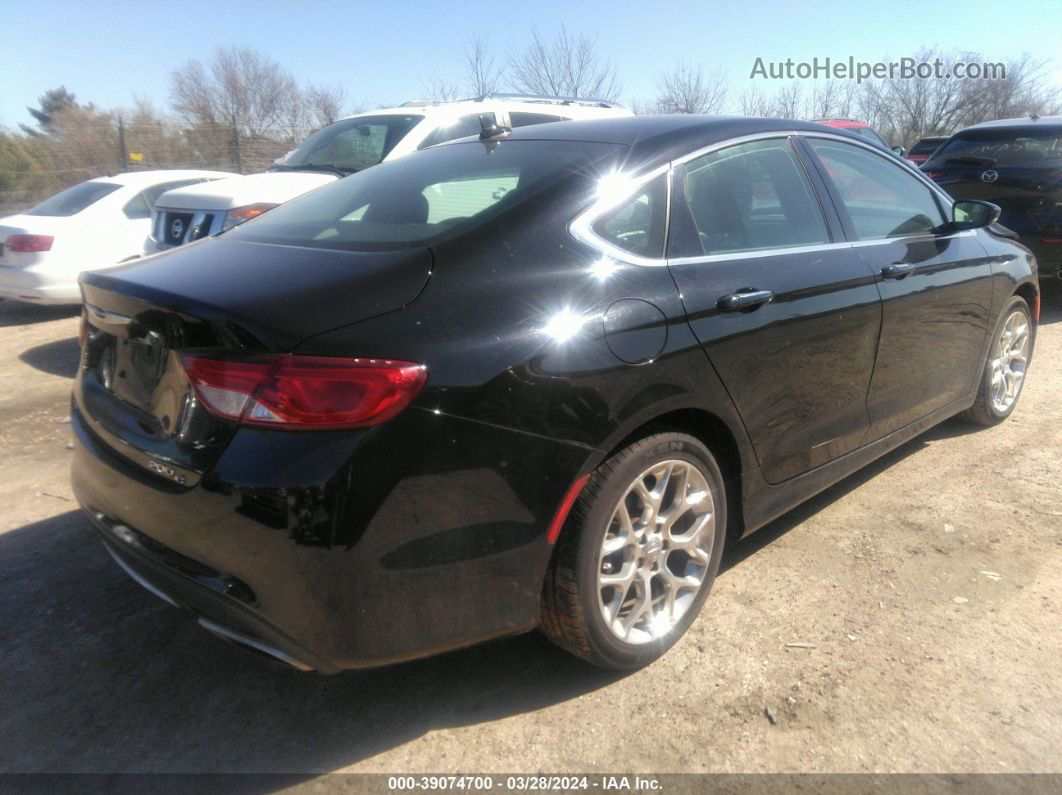 2015 Chrysler 200 C Black vin: 1C3CCCEG4FN523629