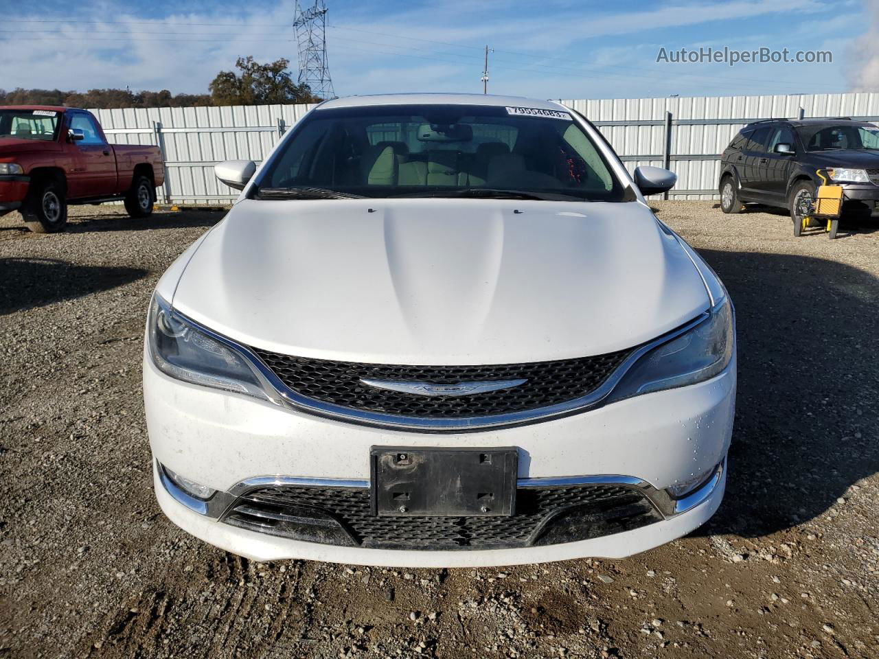 2015 Chrysler 200 C White vin: 1C3CCCEG4FN643074